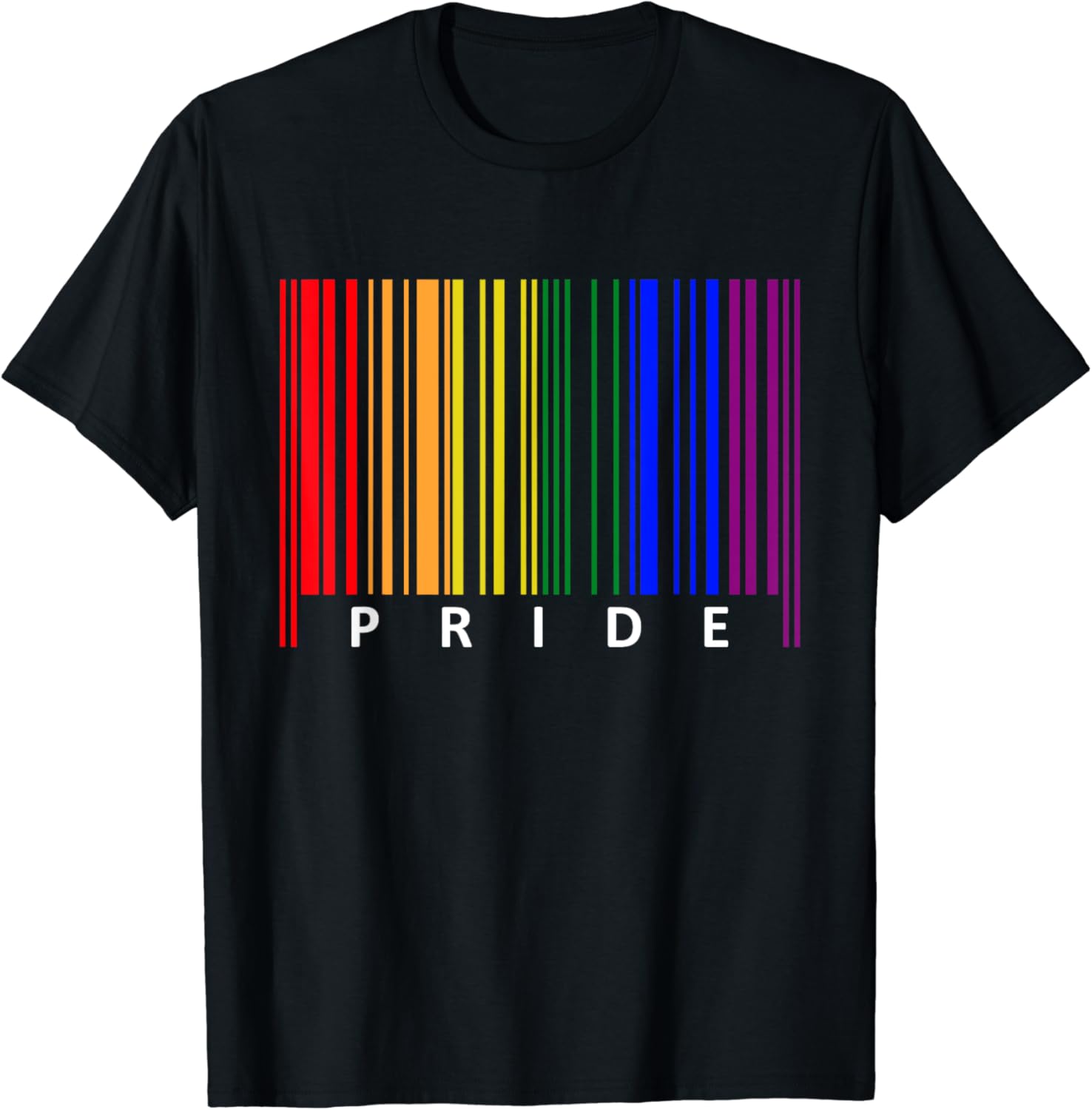 Gay Pride Funny Barcode LGBTQ+ Lesbian Transgender Rainbow T-Shirt