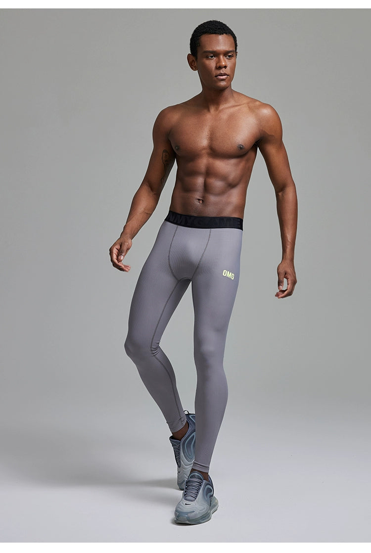 OMG Sports High Elastic Professional Sports Tights Men&