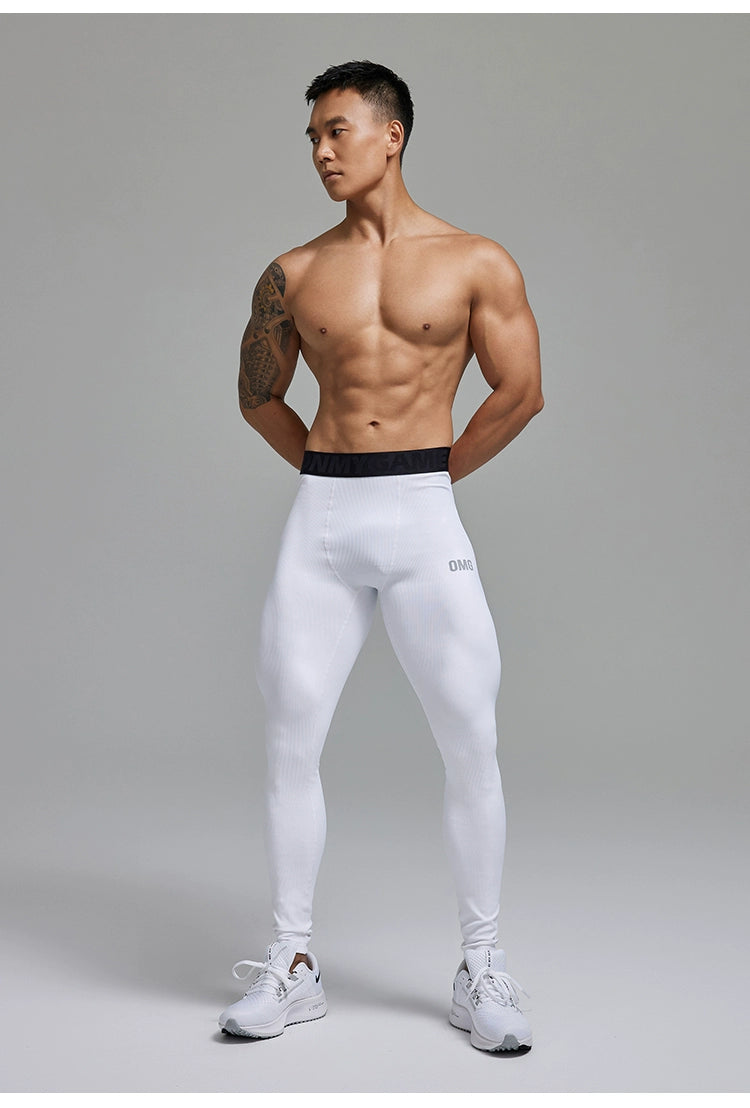 OMG Sports High Elastic Professional Sports Tights Men&