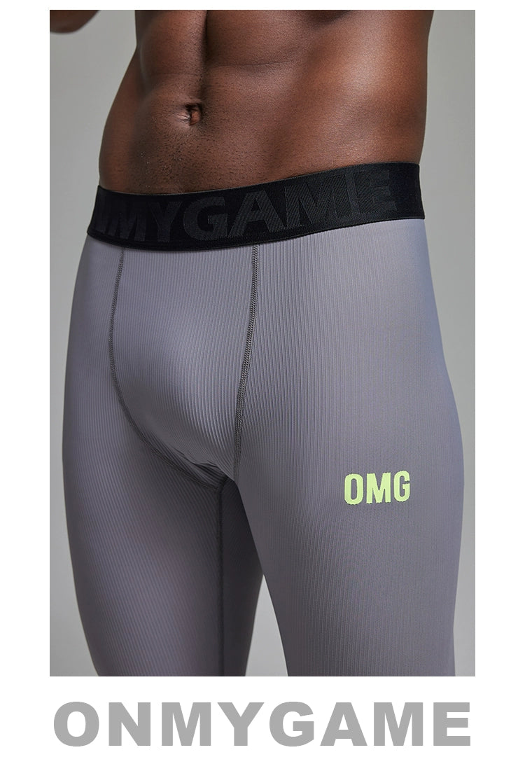OMG Sports High Elastic Professional Sports Tights Men&