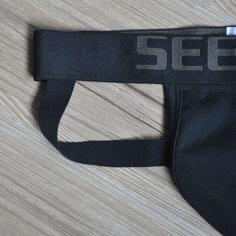 Gay Pure Cotton Free off Design Back Empty Convex Crotch T-Back