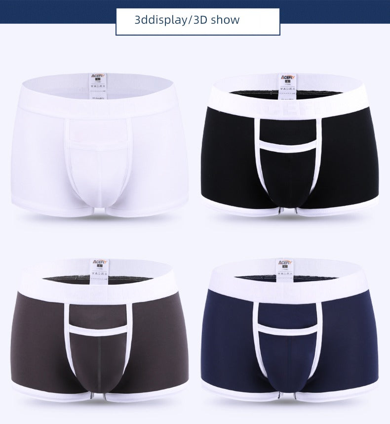 Acefit Pouch Summer Sweat Absorbing Mid Waist Men Underwear