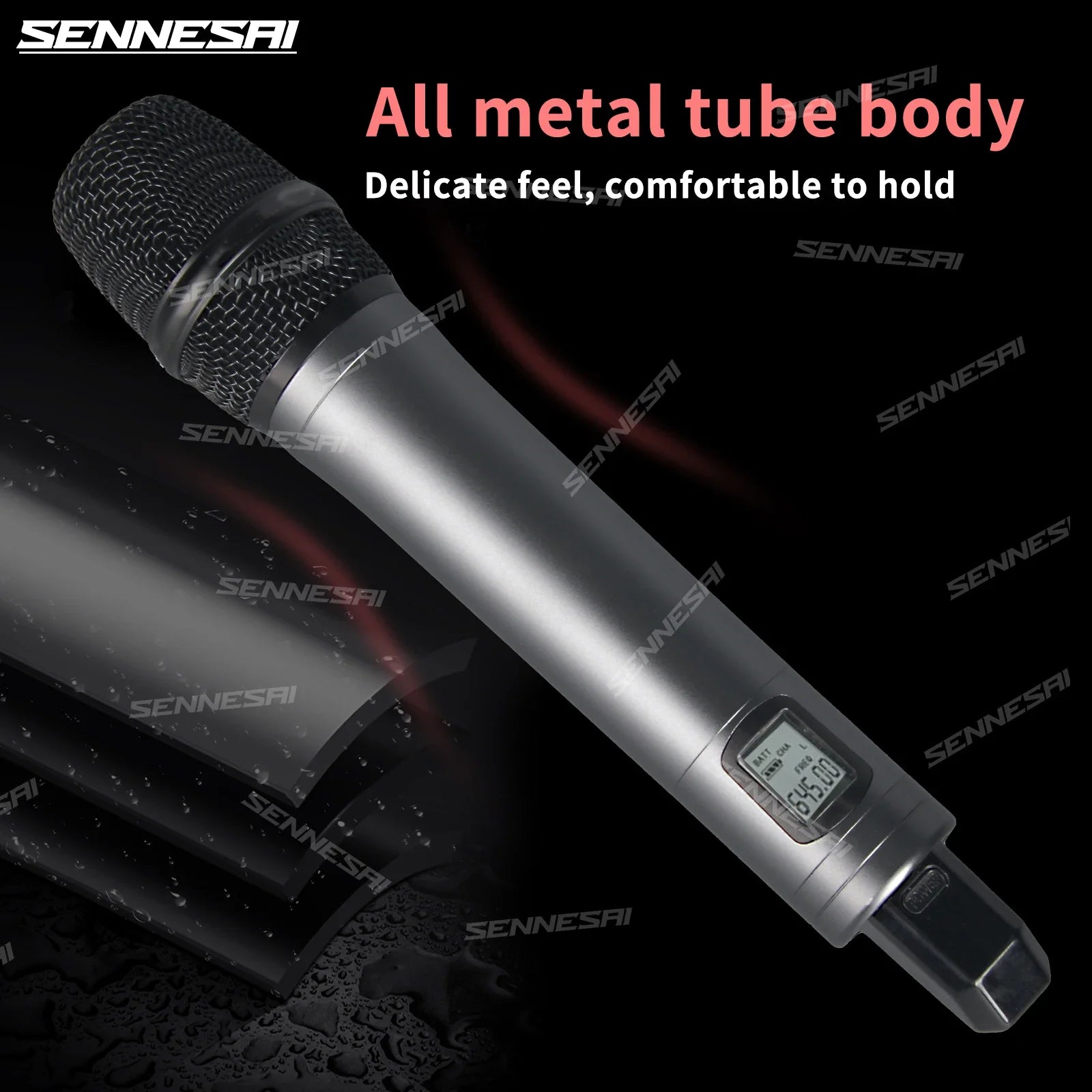 Top Quality!Ew100G3 Professional Dual Wireless Microphone Stage Performance 2 Channels 600-699 UHF Karaoke Metal Handheld e835