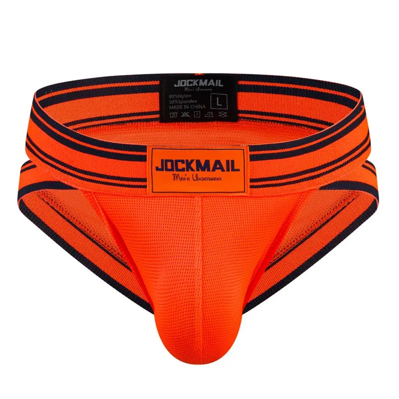 Sexy Underwear Men Briefs Low Waist Mesh Nylon Man&