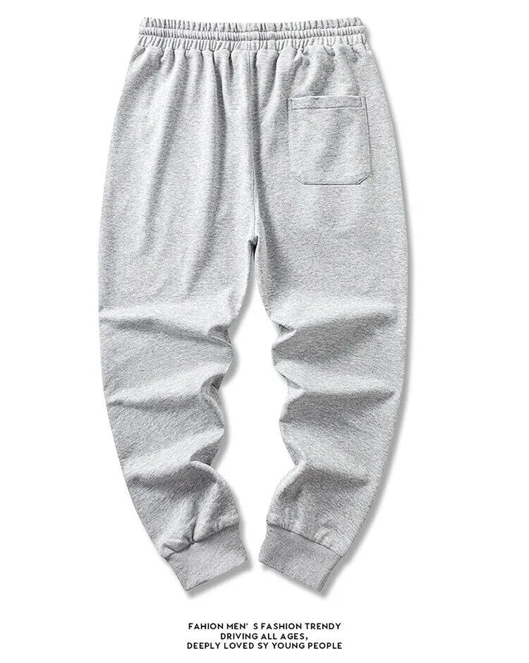 2024 Autumn And Winter Multi-Color Large Size Pure Color Simple Korean Pants Casual Trendy Hundred Cotton Long Pants 6xl