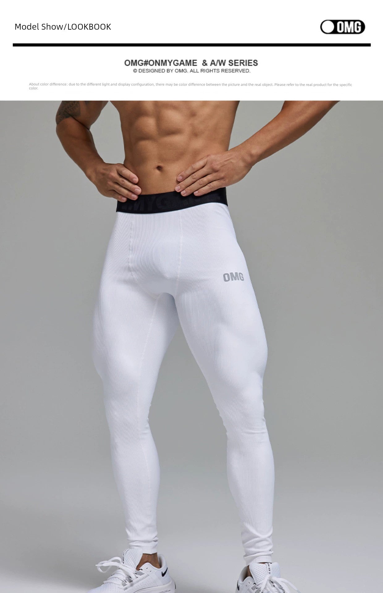 OMG Sports High Elastic Professional Sports Tights Men&