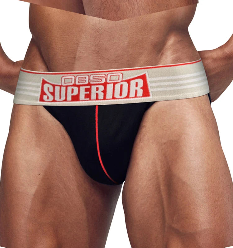 CMENIN 3pcs Cotton Mens Underwear Briefs High Cut Sexy Wide Waistband Men&