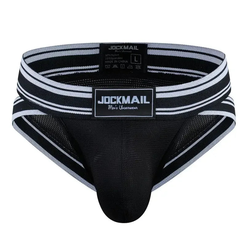 Sexy Underwear Men Briefs Low Waist Mesh Nylon Man&