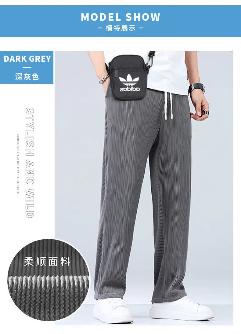 Summer Straight Pants Men&