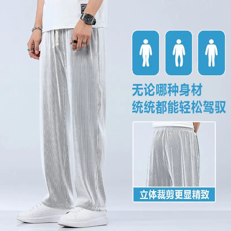 Summer Straight Pants Men&