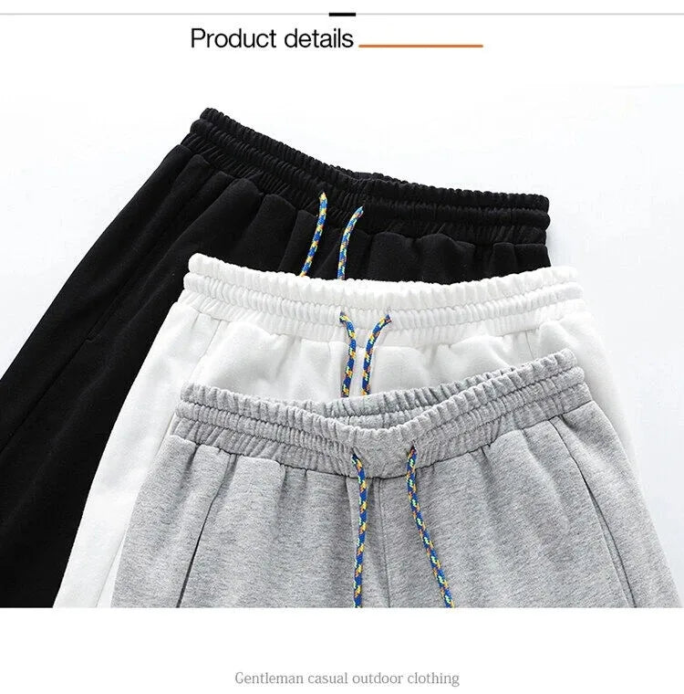 2024 Autumn And Winter Multi-Color Large Size Pure Color Simple Korean Pants Casual Trendy Hundred Cotton Long Pants 6xl