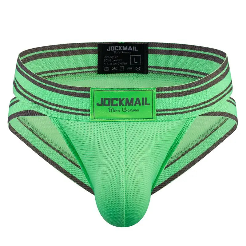 Sexy Underwear Men Briefs Low Waist Mesh Nylon Man&
