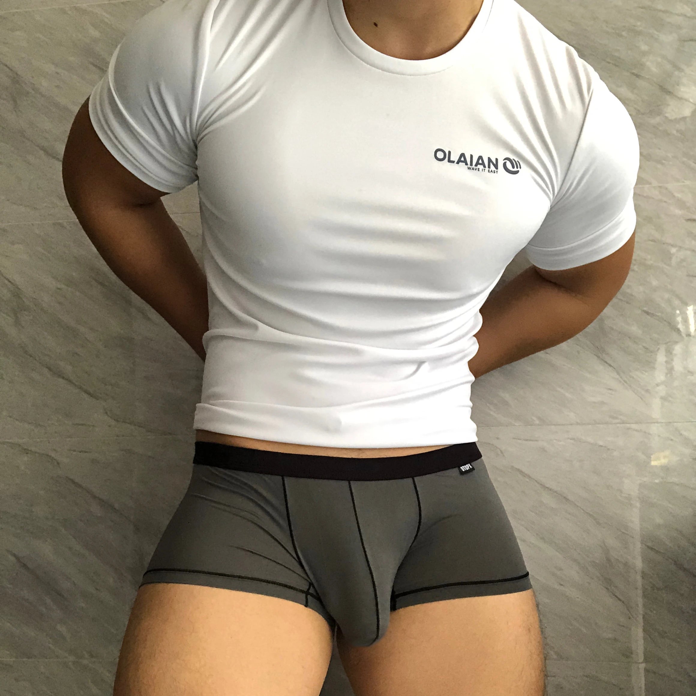 Gtopx Man Natural Thin Ice Silk U Touch Comfortable Breathable Boxer Pants Men Underwear