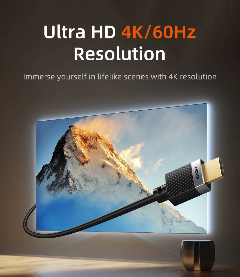 CABLETIME HDMI 2.0 Cable 4K 60HZ for PS4 TV Computer Projector Switch Box hdmi 4K 60hz cable Video Cable C515