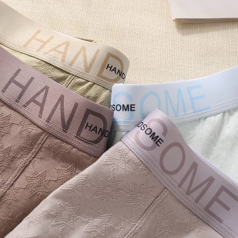 EXILIENS HANDSOME Cotton Boxer Men Underwear Breathable Mens Boxers Cuecas Masculinas BoxerShorts Man Panties Size L-3XL BH005
