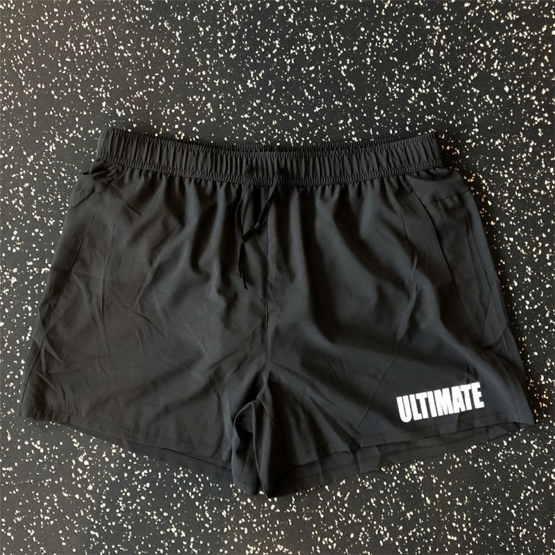 Sports Fitness Shorts Brother Three Quarter Pants Quick Dry Breathable Elastic Muscle Men Weight Dog Squat Plus Size M-3XL
