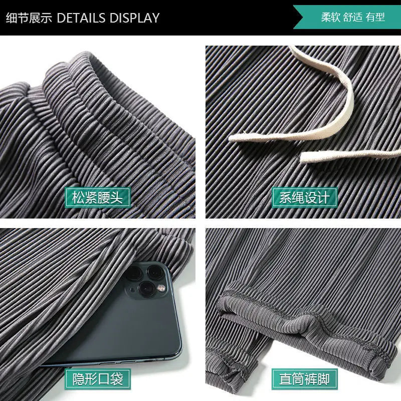 Summer Straight Pants Men&