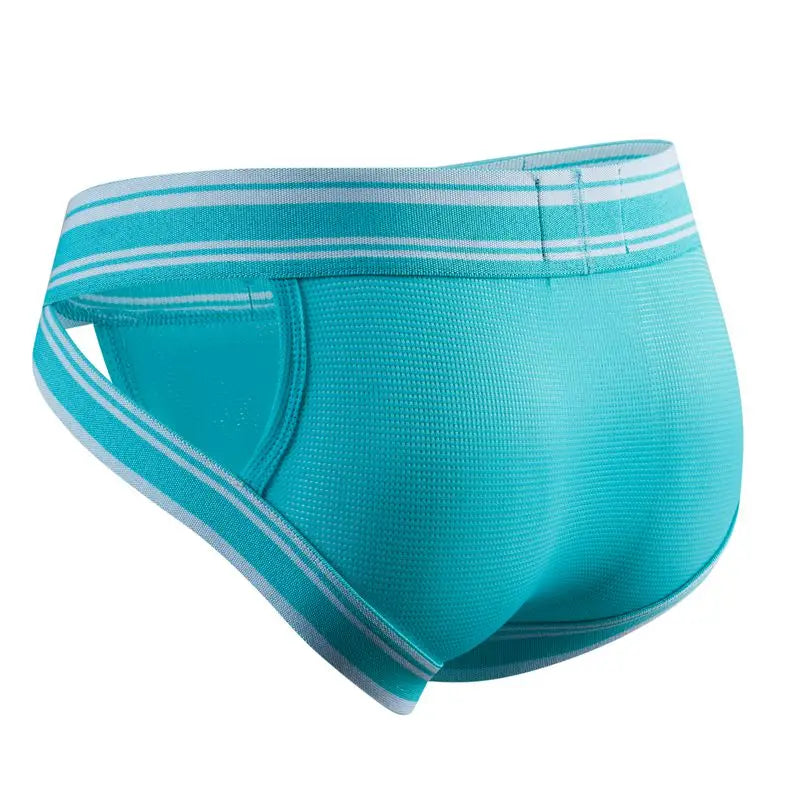 Sexy Underwear Men Briefs Low Waist Mesh Nylon Man&
