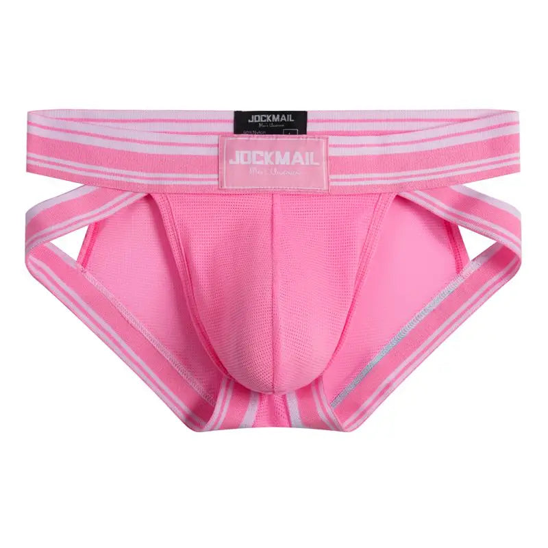 Sexy Underwear Men Briefs Low Waist Mesh Nylon Man&