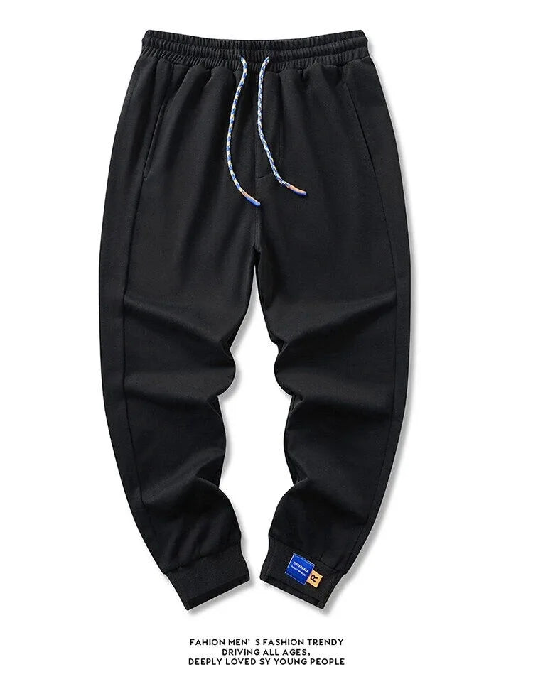 2024 Autumn And Winter Multi-Color Large Size Pure Color Simple Korean Pants Casual Trendy Hundred Cotton Long Pants 6xl