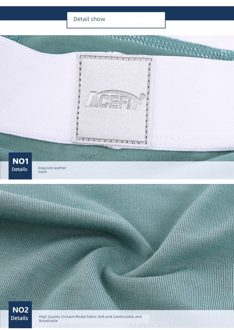 Acefit Pouch Summer Sweat Absorbing Mid Waist Men Underwear