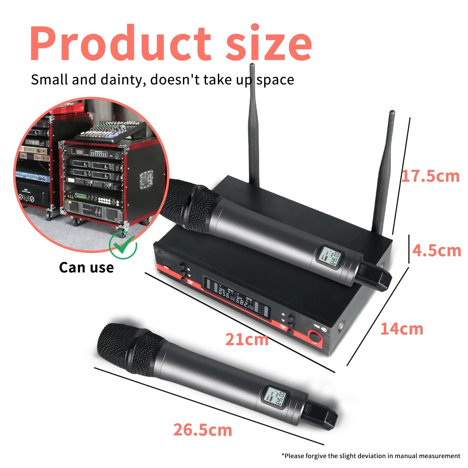 Top Quality!Ew100G3 Professional Dual Wireless Microphone Stage Performance 2 Channels 600-699 UHF Karaoke Metal Handheld e835