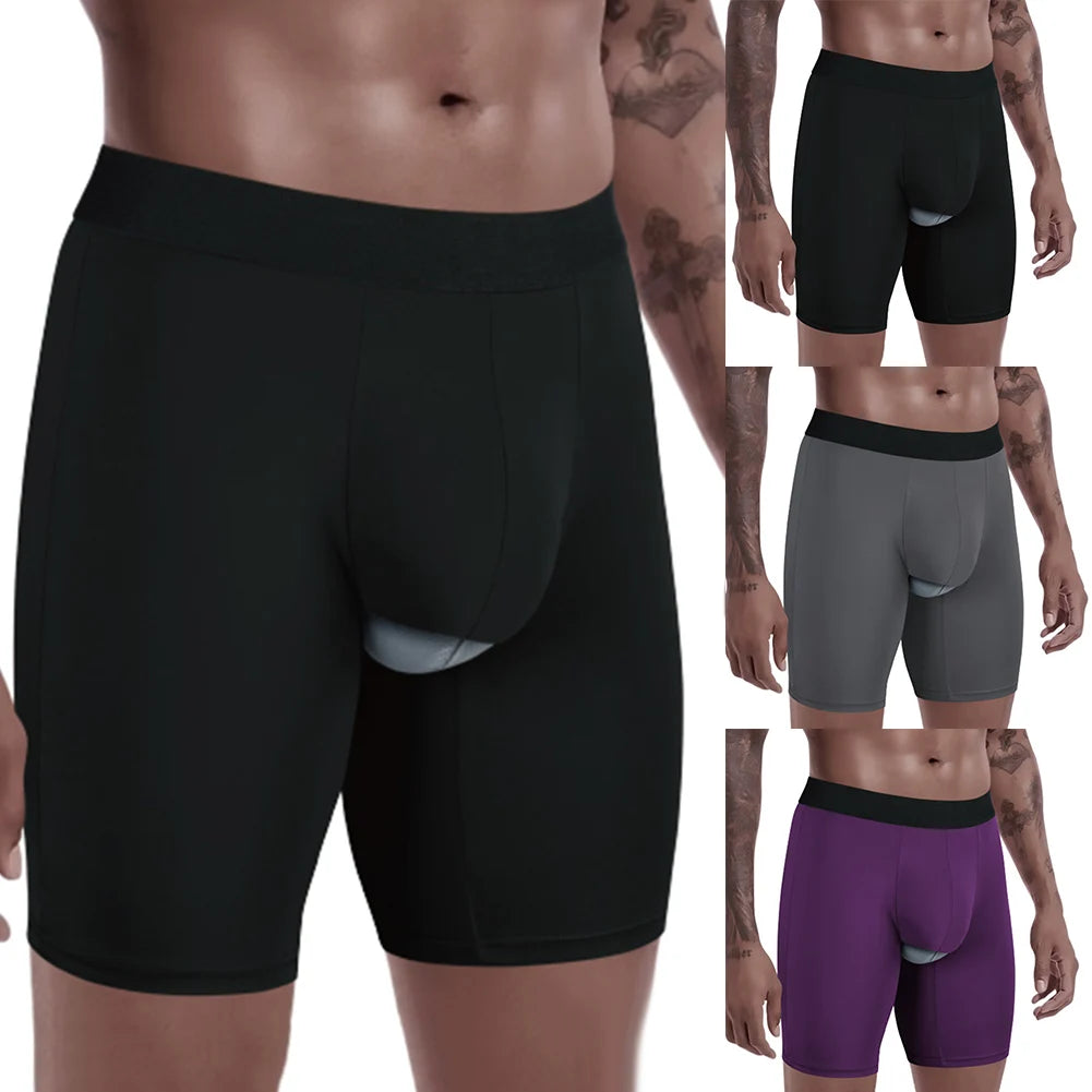 Men Underwear Separate Pouch Breathable Comfort Sport Brief Shorts Panties Fashion Underpants Male Calzoncillo Hombre