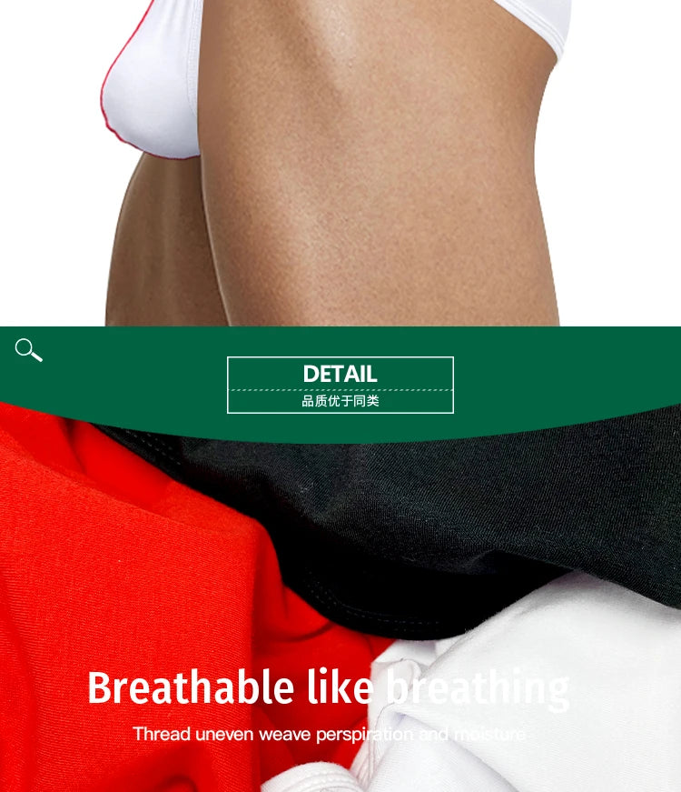 CMENIN 3pcs Cotton Mens Underwear Briefs High Cut Sexy Wide Waistband Men&