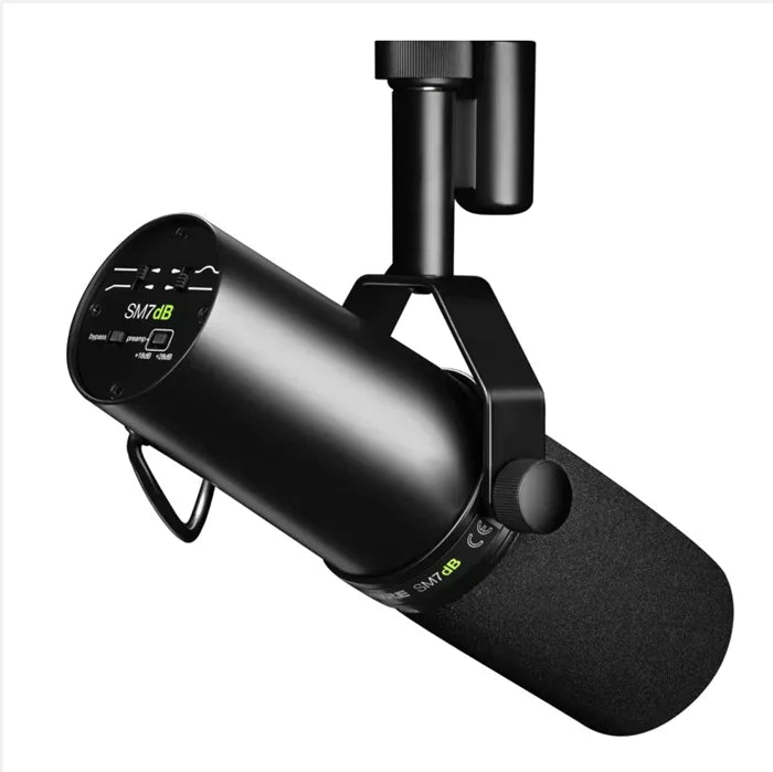 SM7dB SM7 dB Dynamic Vocal Microphone Built-in Preamp Studio Selectable Frequency Response Mic for Live Stage Recording Podcast