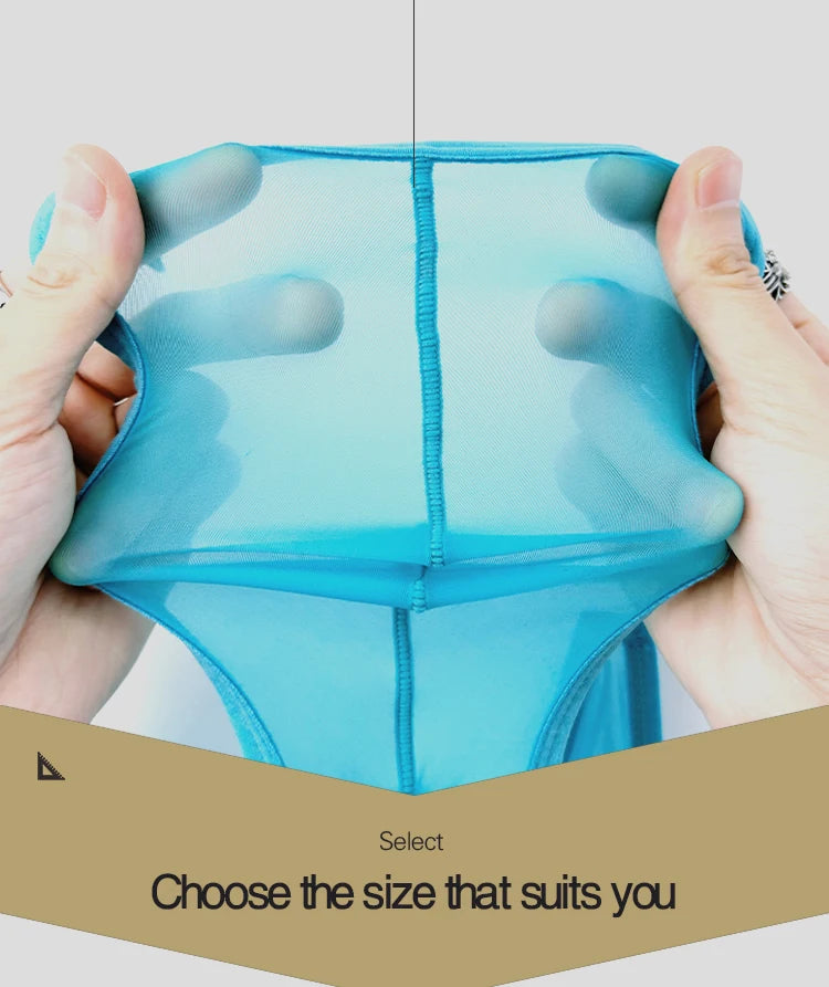 CMENIN Sexy Underwear for Men Transparent Mesh Slip Bikini Men&