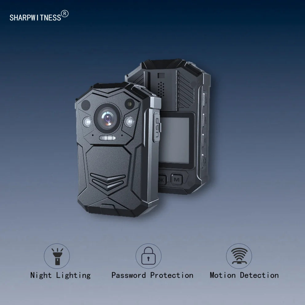 S21J SHARPWITNESS BODY WORN CAMERA 1296P 64GB 3500MAH BIG BATTERY LONG RECORDING TIME AUDIO VIDEO RECORDING Mini body camera