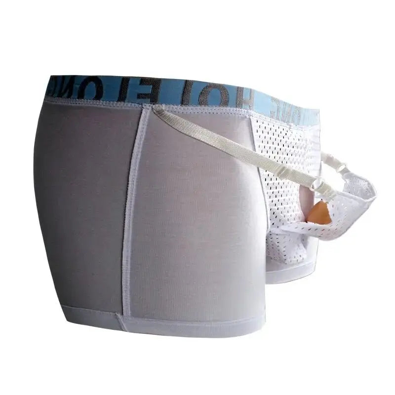 Men Scrotal Support Belt Functional Underwear Health Care Boxer Spermatic Vein Testicle Lifting Bullet Scrotal Separation Boxers