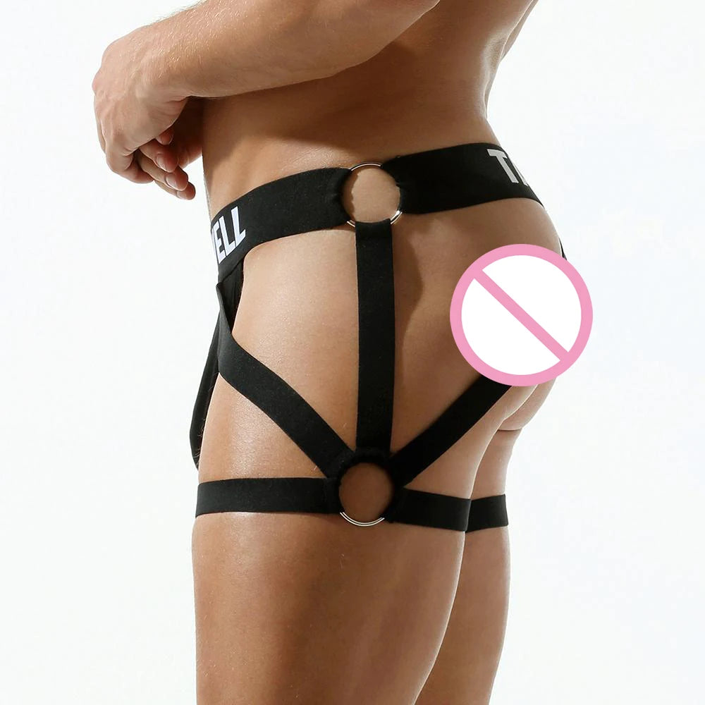 Exotic Gay Panties Penis Pouch T-back Garter Thong G-string Men Underwear Jockstrap Tanga Hombre Lingerie Briefs Bikini Thongs