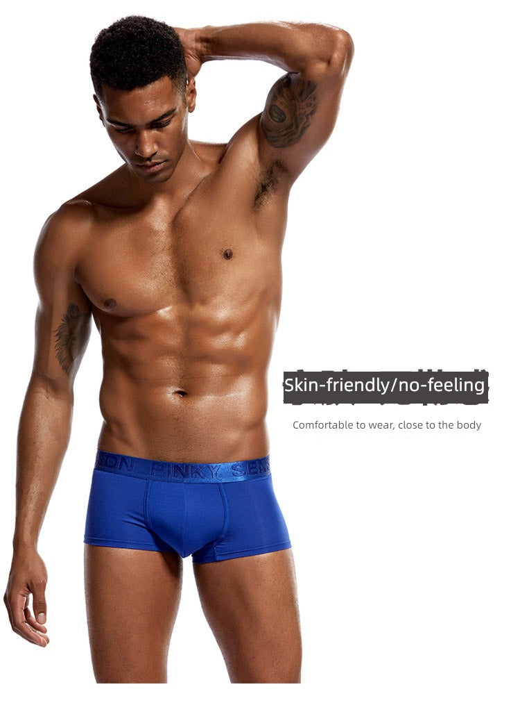Modal Black and White Pouch Sexy and Breathable Boxer Briefs