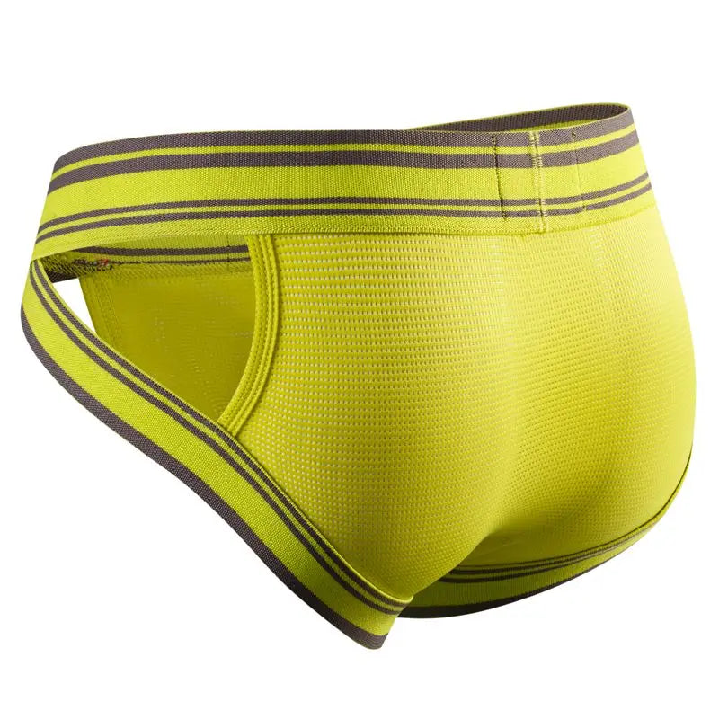 Sexy Underwear Men Briefs Low Waist Mesh Nylon Man&