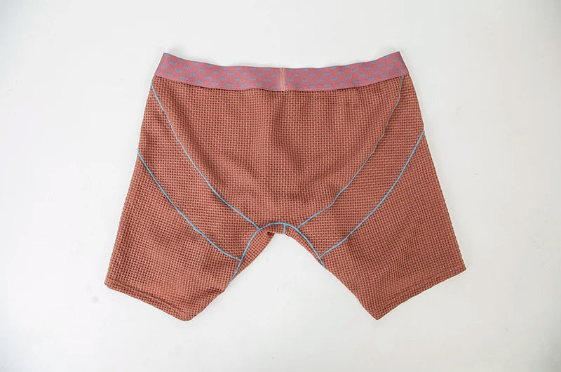 Men Underwear Boxer Shorts Homme Breathable Ice Silk Mid Waist Panites Man U Convex Pouch Long Leg Underpants Cueca Calzoncillos
