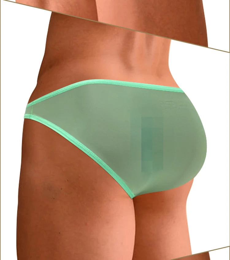 CMENIN Sexy Underwear for Men Transparent Mesh Slip Bikini Men&