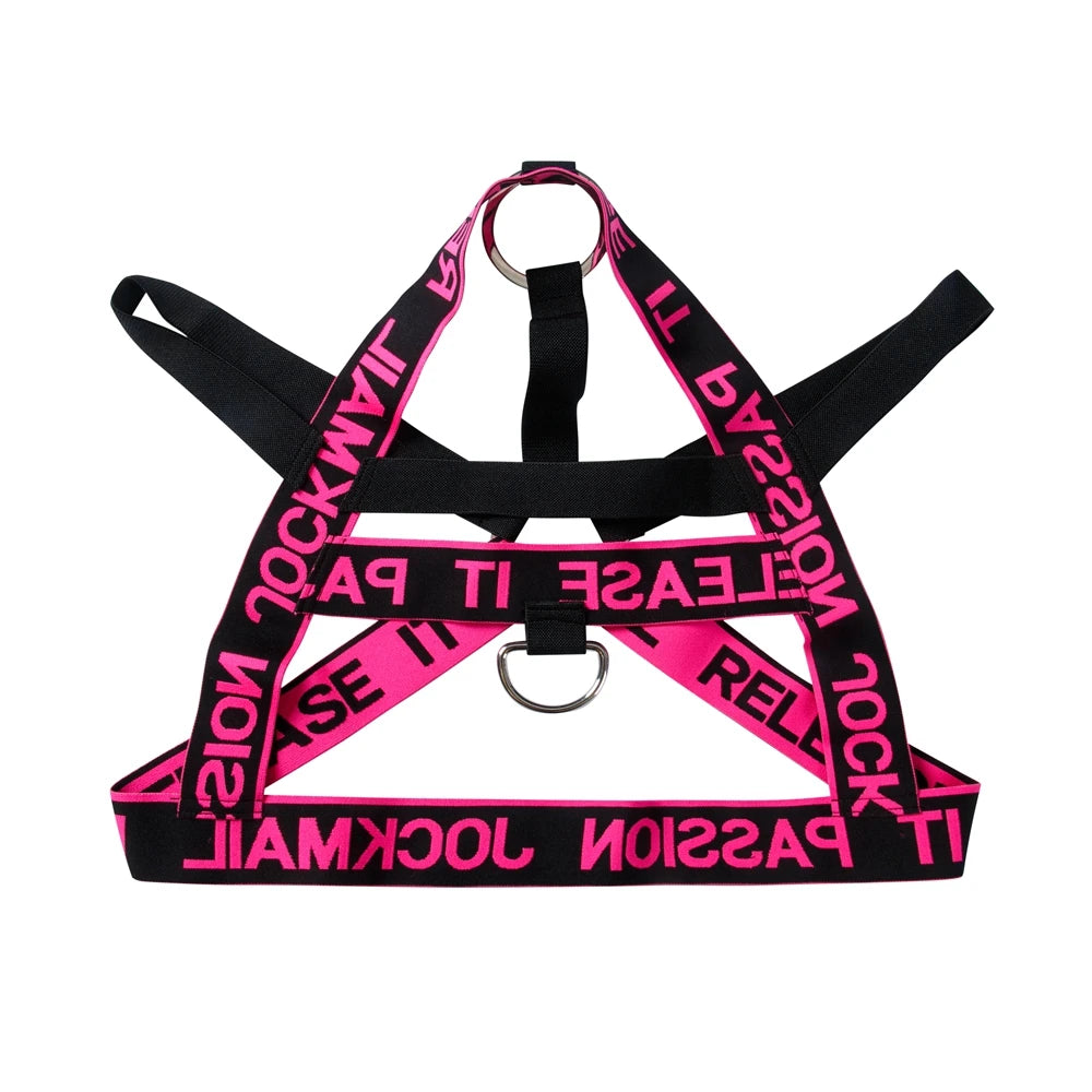 Party Harness Men Strap Costume Sexy Shoulder Bondage Chest Lingerie Metal Ring Elastic Belt Erotic Hombre Hollow Jockstrap