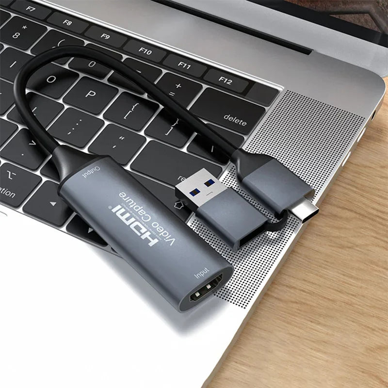 4K Type C USB 3.0/2.0 Video Capture Card 1080P 60fps HDMI to Type-C MS2130 Grabber Record for Switch Xbox PS4/5 Live Broadcast