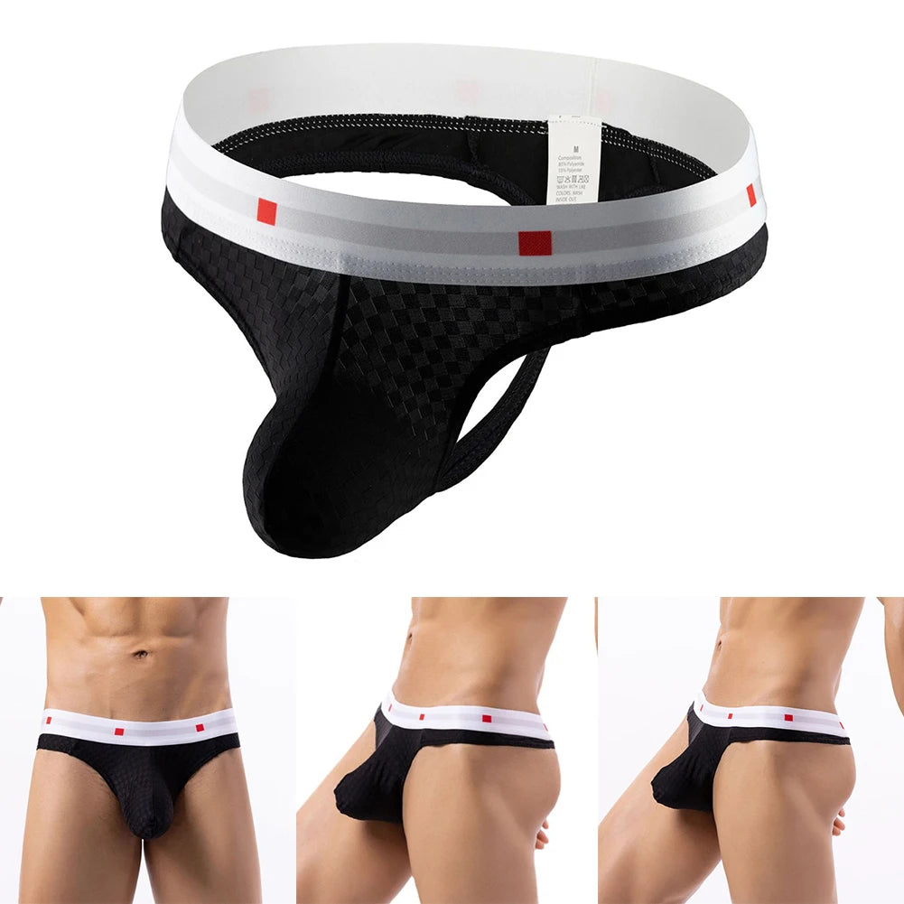 Men Sexy Briefs Peni Bulge Thongs Low Waist Underwear Smooth G-string Stretch Pouch Pouch Panties Male Knickers