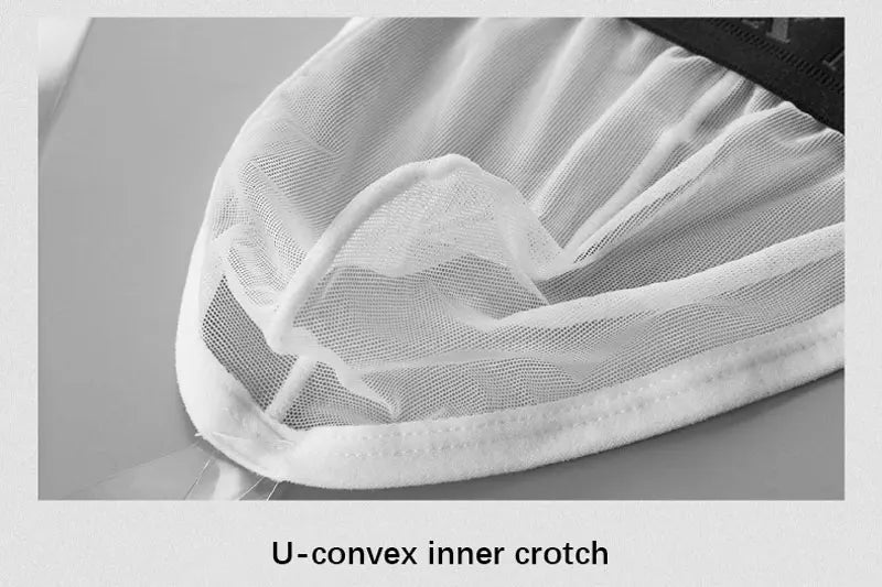Mens Underwear T-back Thong G-String Sexy Breathable Bikini Tangas Mesh See Through Underpants U Pouch Ultra-thin Male Panties