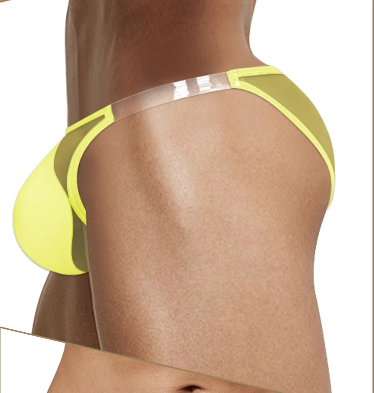 CMENIN Sexy Underwear for Men Transparent Mesh Slip Bikini Men&