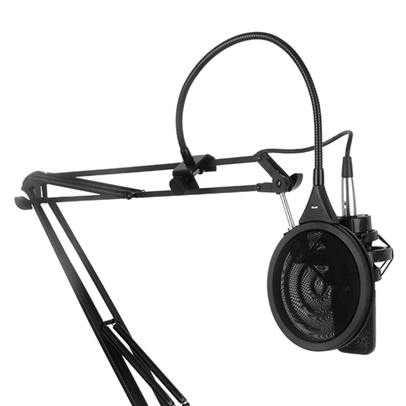 Double Layer Metal Mesh Microphone Popping Guard Microphone Blowout Filter for Enhanced Sound Quality in Recordings