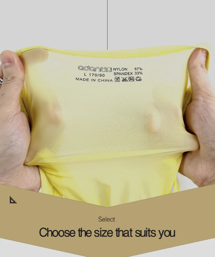 CMENIN Sexy Underwear for Men Transparent Mesh Slip Bikini Men&