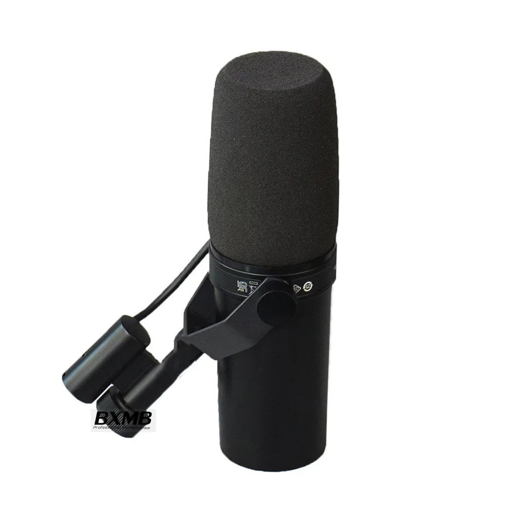 Newest! Metal SM7DB Dynamic Vocal SM7B Microphone With Built-in Preamp For Podcasting Home Studio Recording Gaming Broadcasting