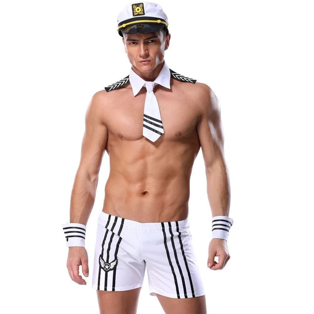 Sexy Male Underwear Men Erotic Uniforms Police Waiter Doctor Roleplay Porn Costumes Nightclub Outfit Husband Date Lingerie Set