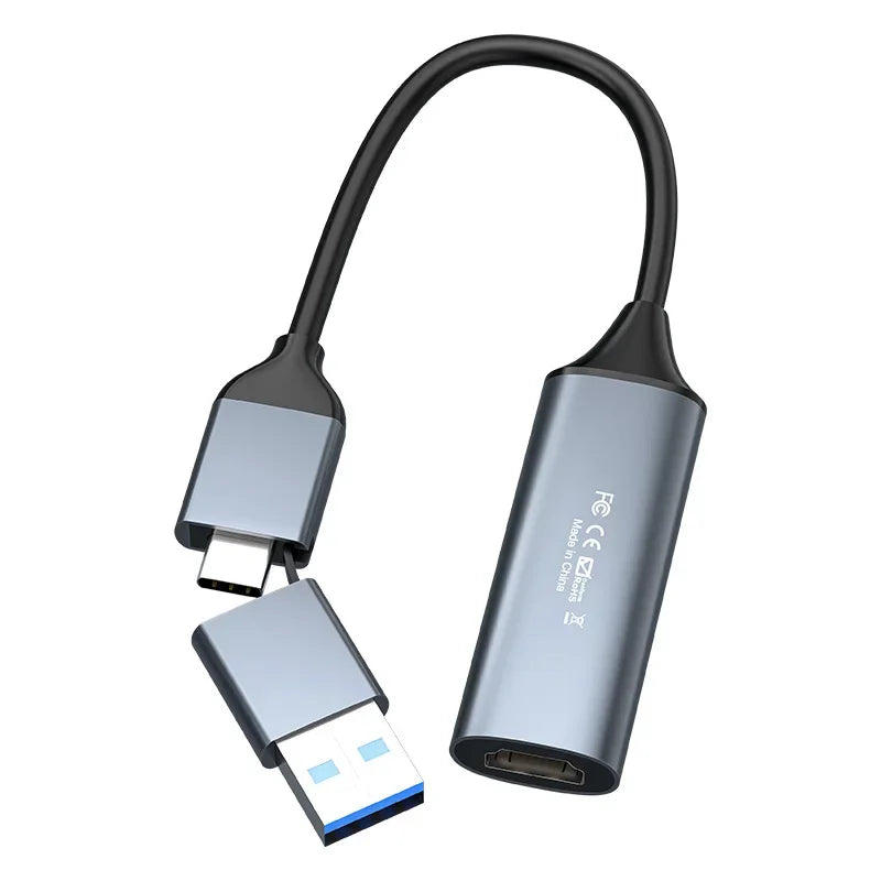 4K Type C USB 3.0/2.0 Video Capture Card 1080P 60fps HDMI to Type-C MS2130 Grabber Record for Switch Xbox PS4/5 Live Broadcast