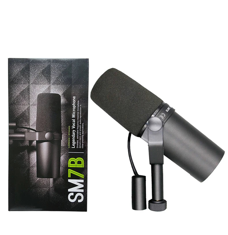 SM7B microphone sm7b dynamic microphone podcast studio set for Live/Stage Recording Podcasting cardioid Black Metal microphone