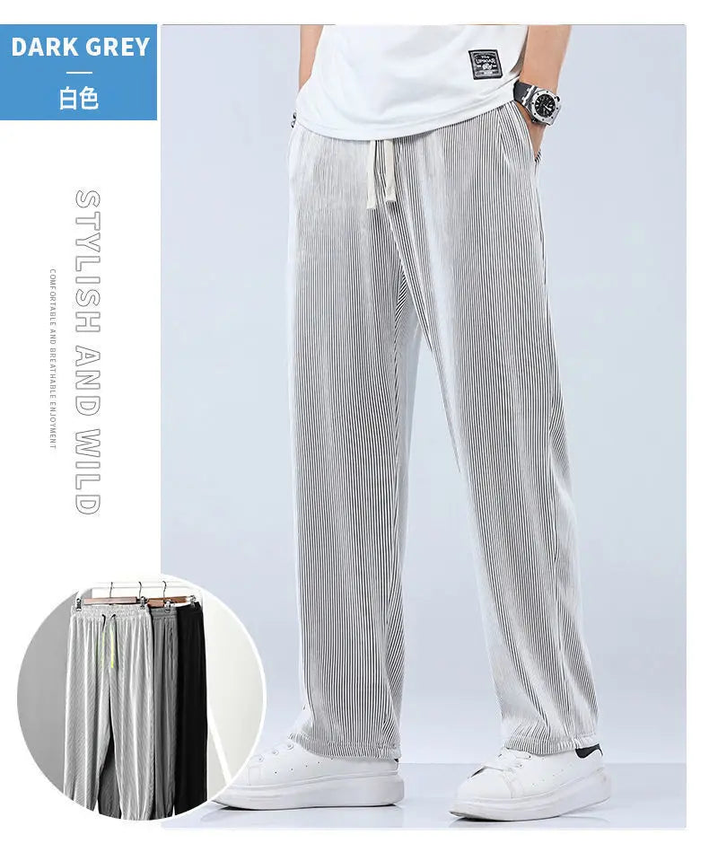 Summer Straight Pants Men&