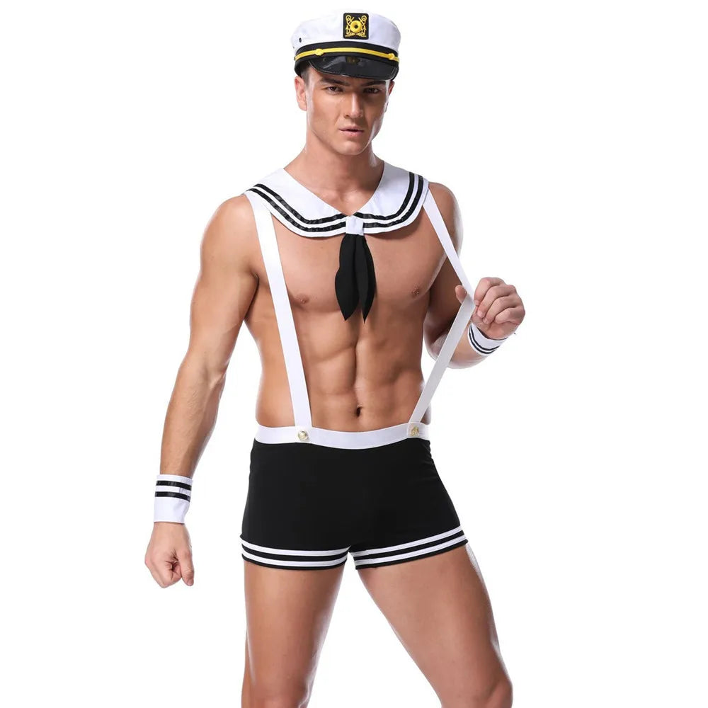Sexy Male Underwear Men Erotic Uniforms Police Waiter Doctor Roleplay Porn Costumes Nightclub Outfit Husband Date Lingerie Set
